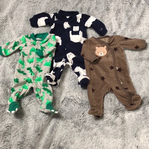 preemie fleece sleepers